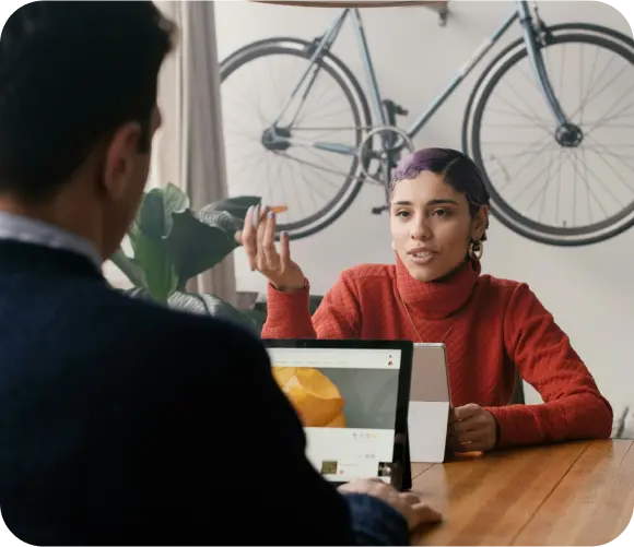 A business meeting